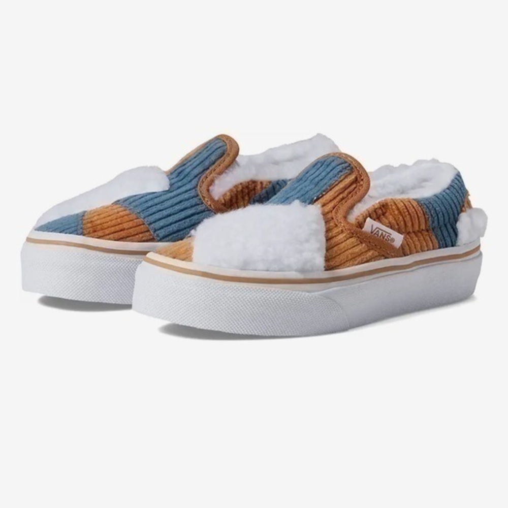 NIB. VANS Classic Slip-On Patchwork (Little Kid)